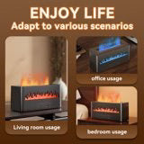 Ultrasonic Flame Humidifier – Cozy Fireplace Effect Diffuser