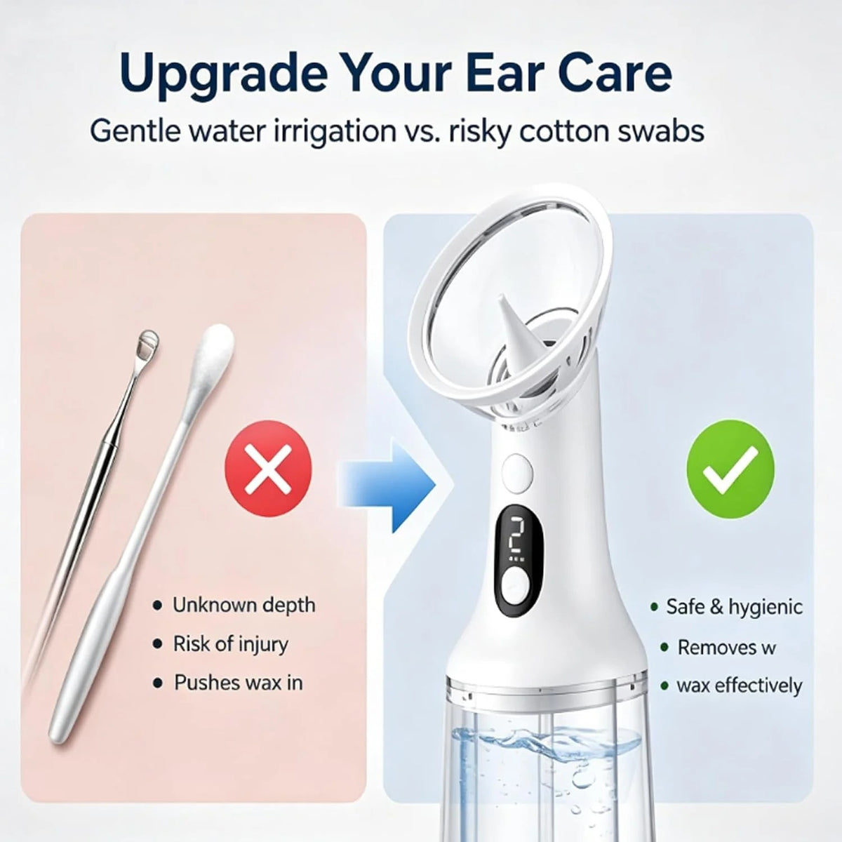 Electric Ear Wax Remover – Fully Automatic Ear Cleaner (IPX7 Waterproof)