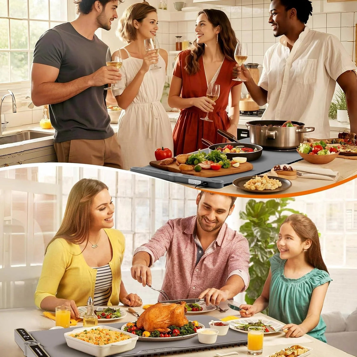 Flexible Food Warming Tray