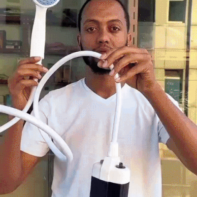 Compact Handheld Outdoor Shower – Rechargeable Portable Shower Kit