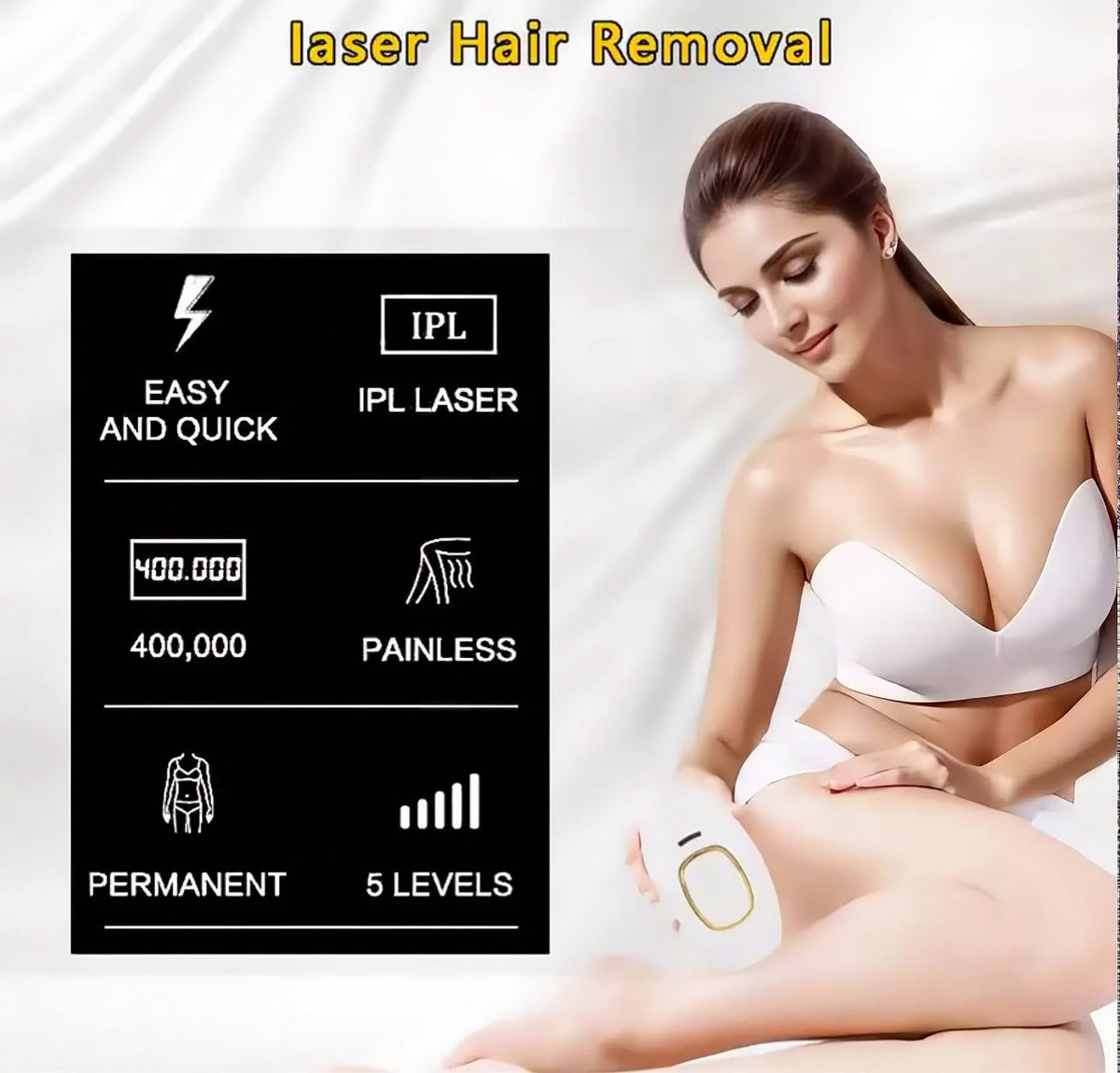Mini IPL laser hair removal device for at-home use, photo 3