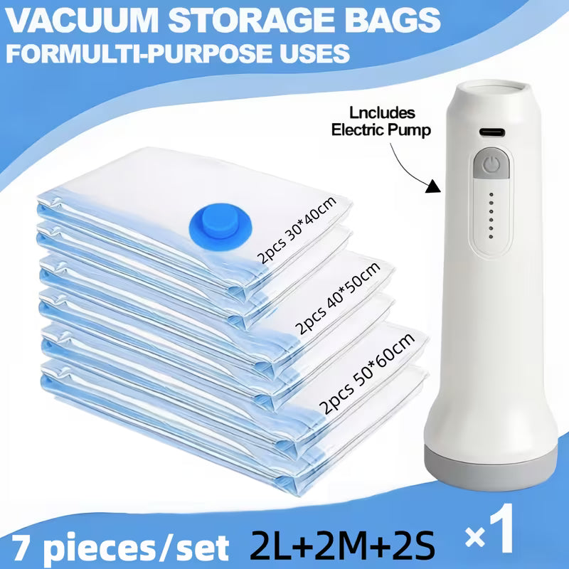 Electric Air Pump with Vacuum Storage Bags