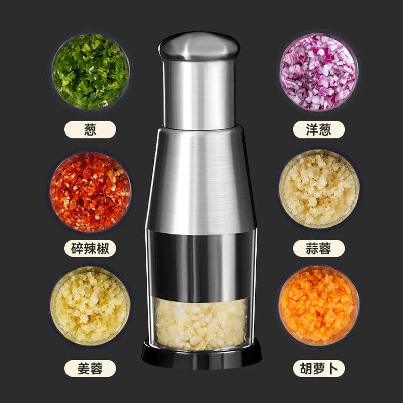 Garlic Crusher & Onion Chopper – No Tears, No Mess