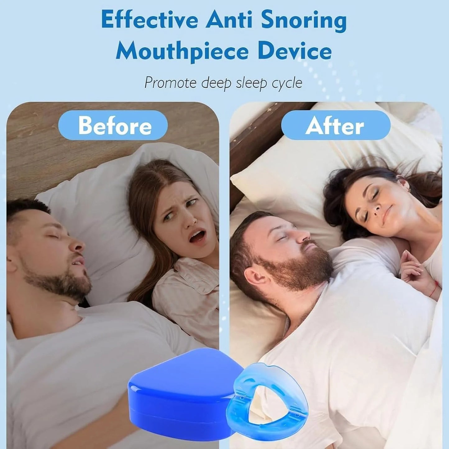 Anti Snore Mouthpiece – Comfort Fit Sleep Aid