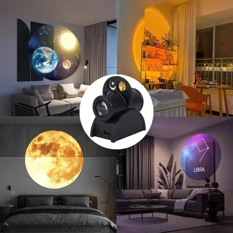 4K Ultra HD Galaxy Projection Lamp with Interchangeable Film Slides