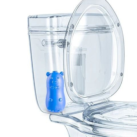 Bear Toilet Cleaner – Bear-Shaped Cleaning Tablet Storage Bottle (40 pcs)