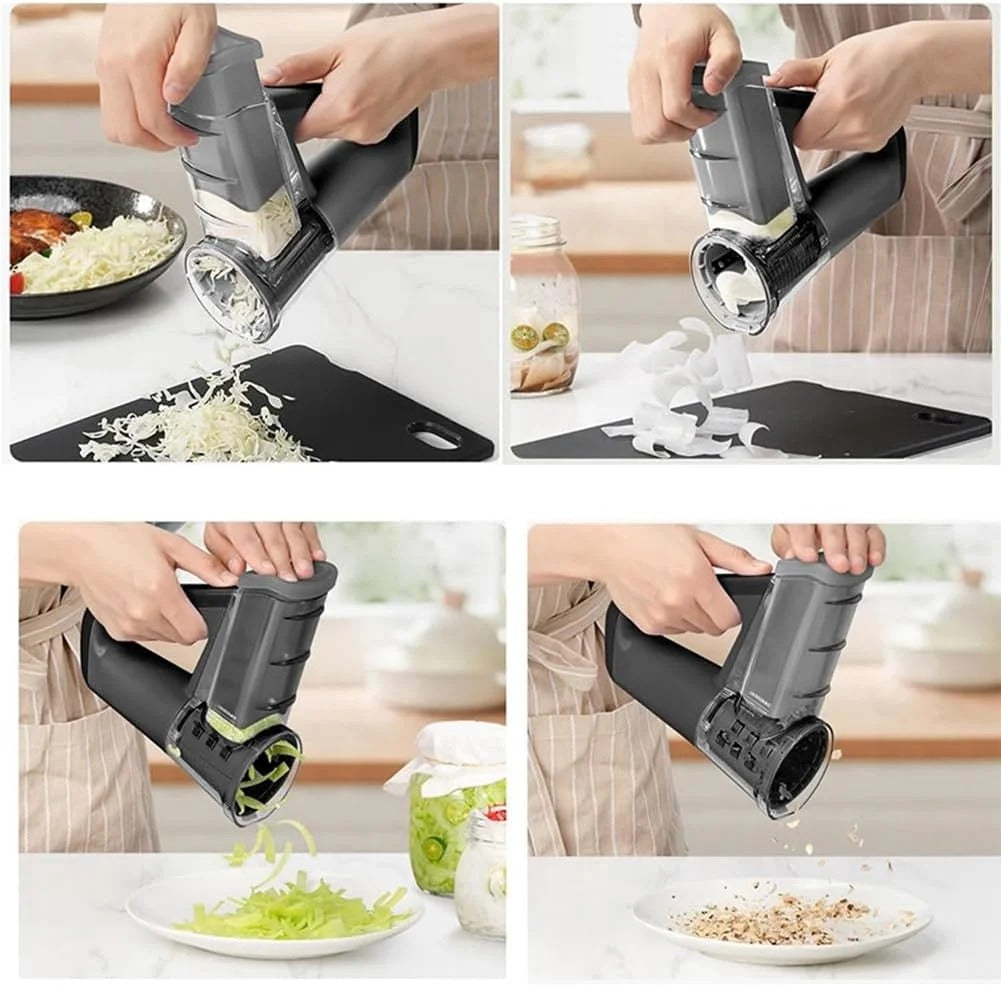 Multifunctional Electric Food Chopper – Handheld Slicer for Vegetables, Fruits & Ice