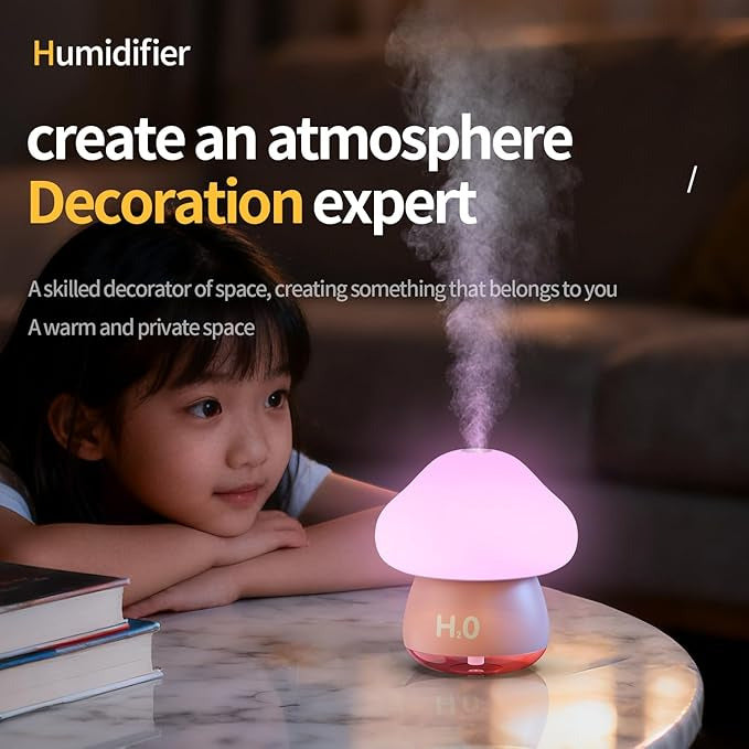 PaiPai Mushroom Lamp Humidifier – Touch Night Light