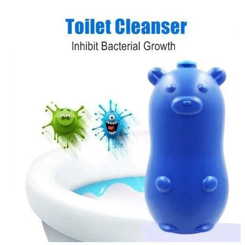 Bear Toilet Cleaner – Bear-Shaped Cleaning Tablet Storage Bottle (40 pcs)