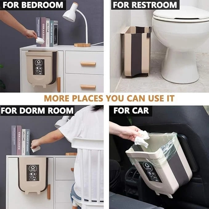 Foldable Hang-On Kitchen Waste Bin