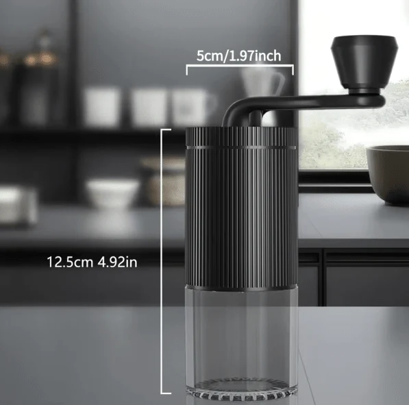 Manual Coffee Grinder – Hand-Crank Grinder with Adjustable Grind Size