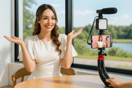 Pro Video Kit – Ring Light, Mic & Tripod for Content Creators