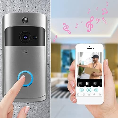 Smart WiFi Video Doorbell – HD Night Vision & Two-Way Audio