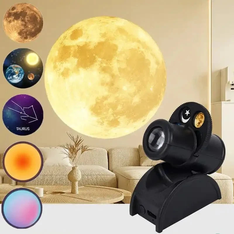 4K Ultra HD Galaxy Projection Lamp with Interchangeable Film Slides