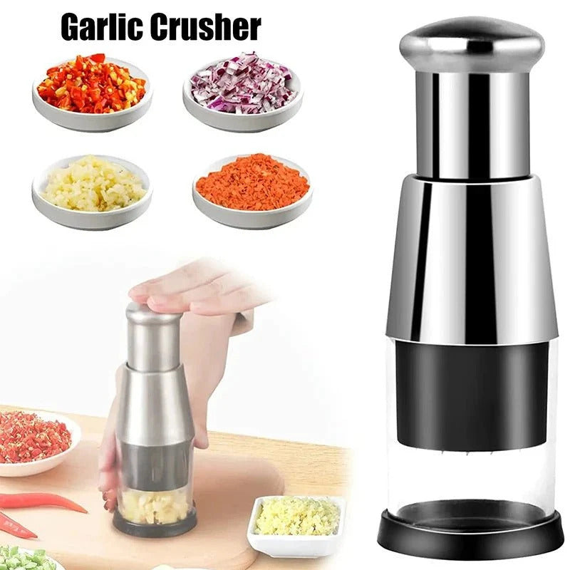 Garlic Crusher & Onion Chopper – No Tears, No Mess