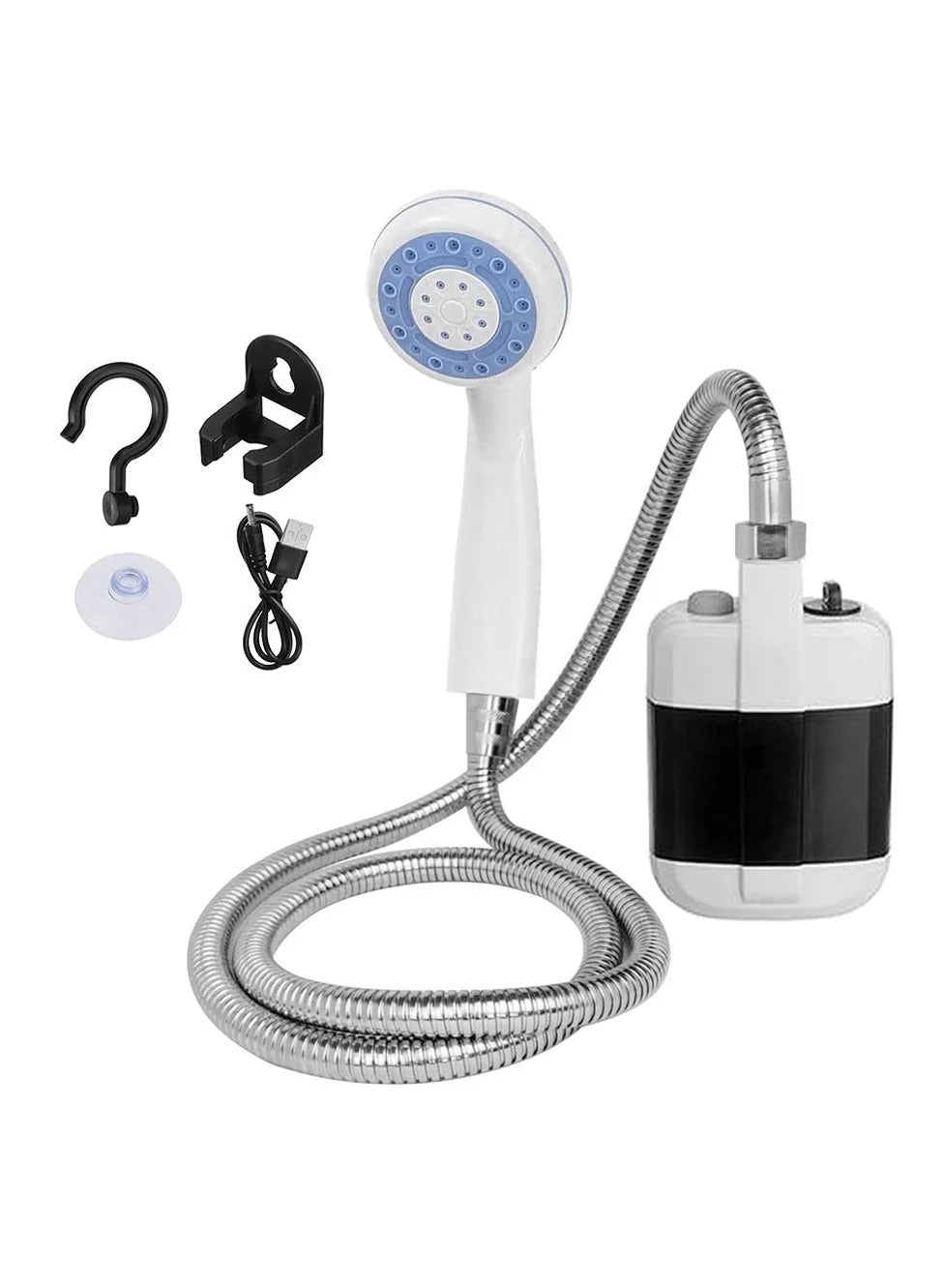 Compact Handheld Outdoor Shower – Rechargeable Portable Shower Kit