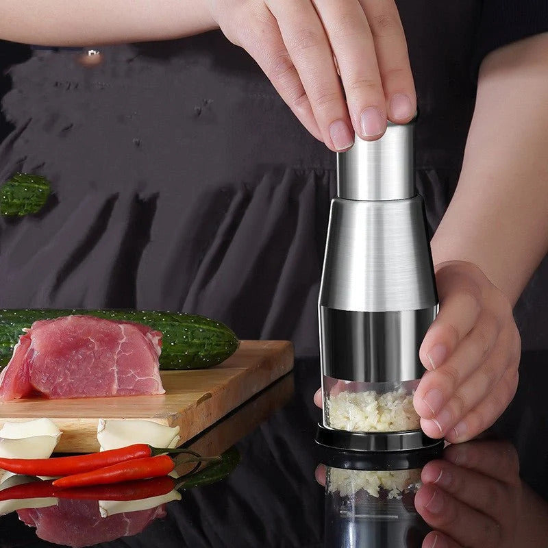 Garlic Crusher & Onion Chopper – No Tears, No Mess