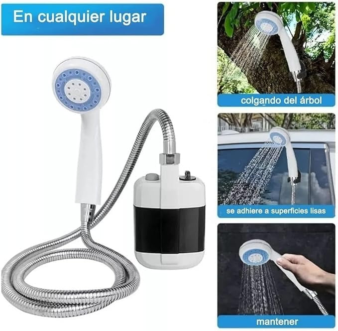 Compact Handheld Outdoor Shower – Rechargeable Portable Shower Kit