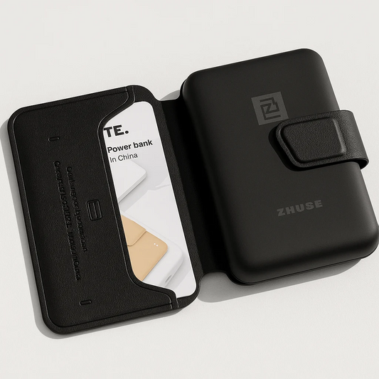 ZHUOSE Card Bag Wireless Power Bank – 2-in-1 Wallet & Wireless Charger
