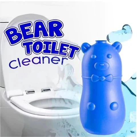 Bear Toilet Cleaner – Bear-Shaped Cleaning Tablet Storage Bottle (40 pcs)
