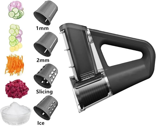 Multifunctional Electric Food Chopper – Handheld Slicer for Vegetables, Fruits & Ice